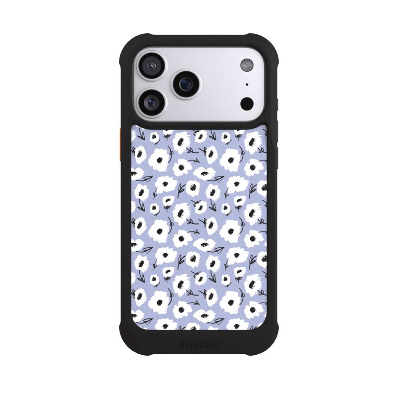 iPhone 17 Pro Max NIVOmax Pattern Fleurs Lilas