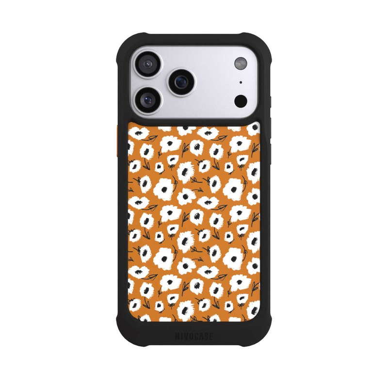 iPhone 17 Pro Max NIVOmax Pattern Fleurs Ocres