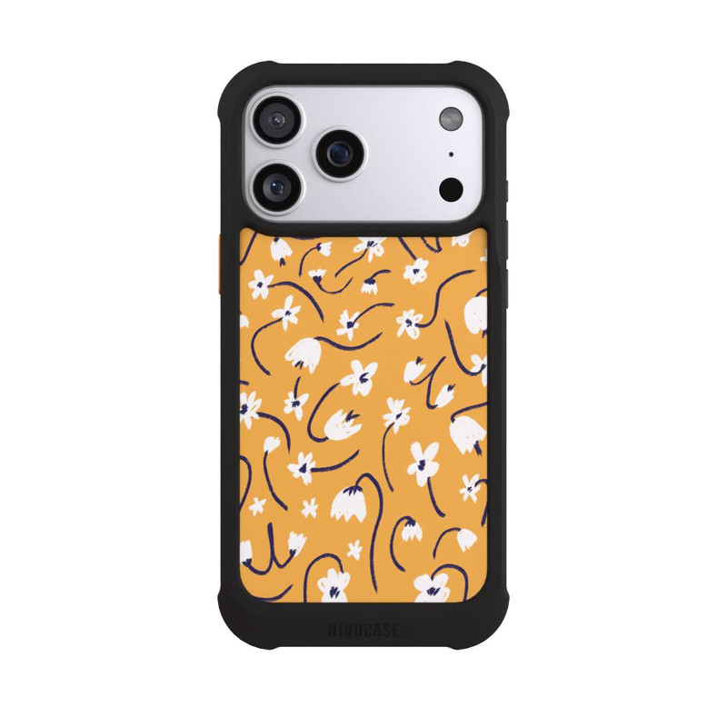 iPhone 17 Pro Max NIVOmax Pattern Petites Fleurs Jaunes