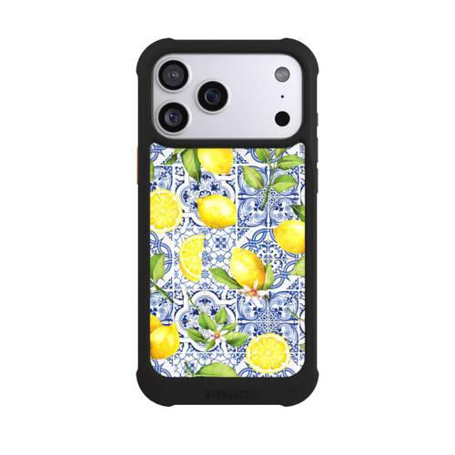 Apple iPhone 17 Pro Max NIVOmax Mediterrane Amalfi Küste mit Blauen Kacheln und Zitronen