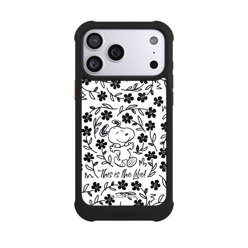 iPhone 17 Pro Max NIVOmax Snoopy schwarz und weiß This Is The Life