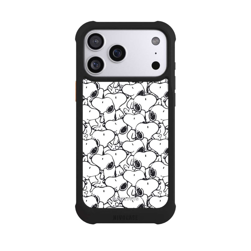 iPhone 17 Pro Max NIVOmax Snoopy Pattern Noir & Blanc