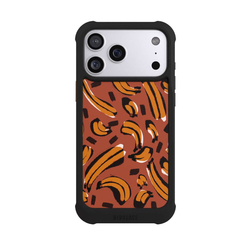 iPhone 17 Pro Max NIVOmax Motif abstrait de bananes