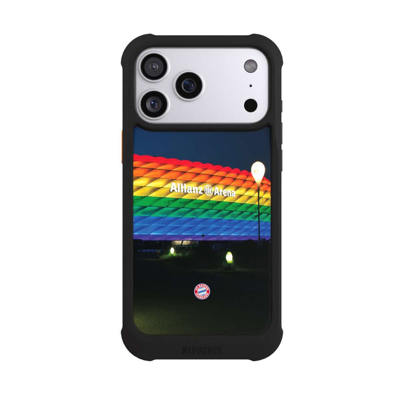 iPhone 17 Pro Max NIVOmax Allianz Arena Regenbogen