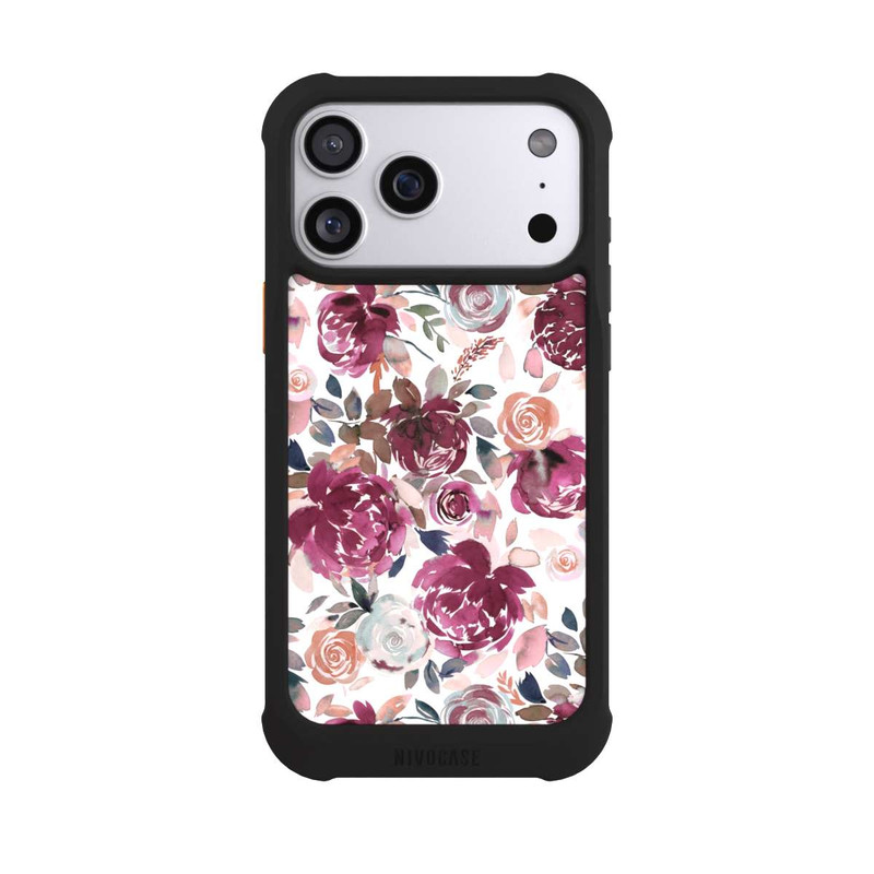 iPhone 17 Pro Max NIVOmax Pivoines et roses d'automne Rose