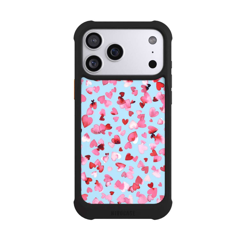 iPhone 17 Pro Max NIVOmax Valentines Love Hearts Pink Blue