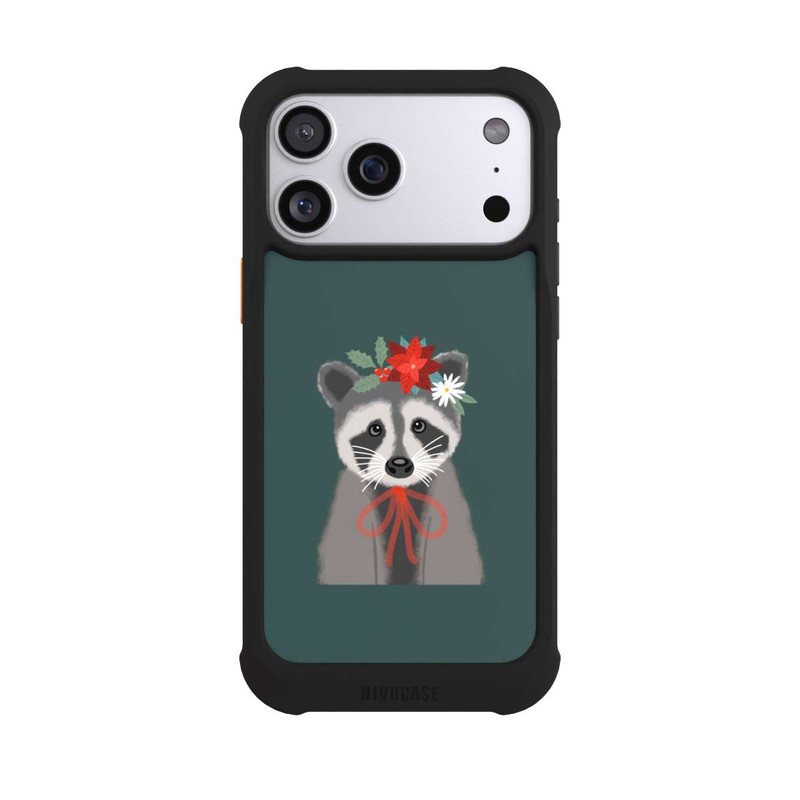 iPhone 17 Pro Max NIVOmax Holiday Raccoon