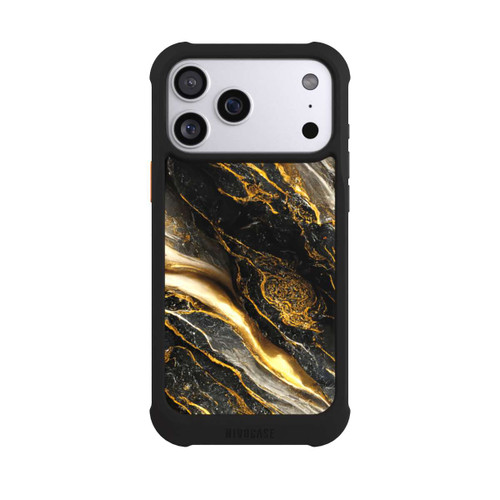 Apple iPhone 17 Pro Max NIVOmax Schwarze Marmor Goldschichten
