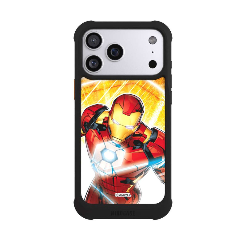 iPhone 17 Pro Max NIVOmax Iron Man on Fire