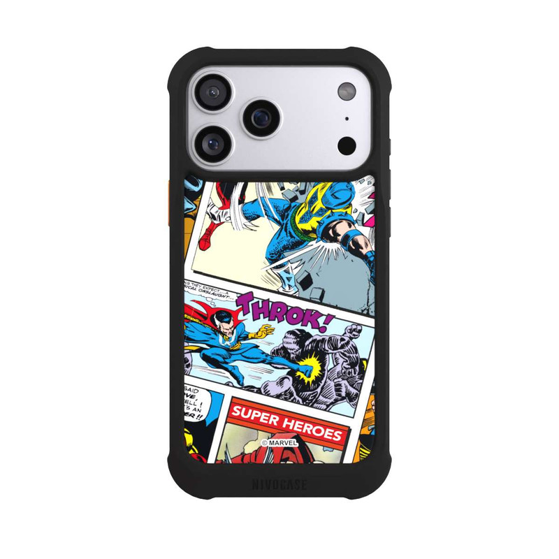 iPhone 17 Pro Max NIVOmax Marvel Retro Comic Blue
