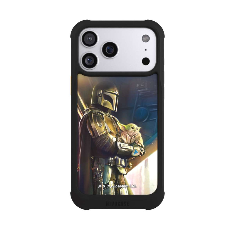 iPhone 17 Pro Max NIVOmax Mandalorianer und Grogu im Schiff