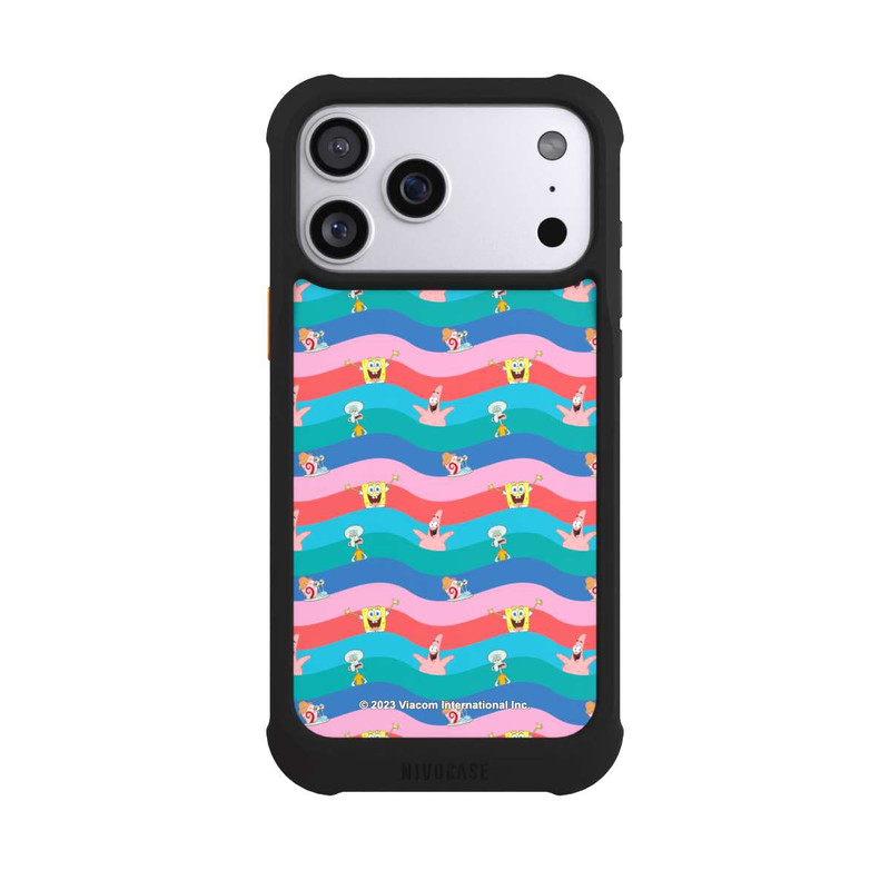 iPhone 17 Pro Max NIVOmax Spongebob Friends Colorful Waves