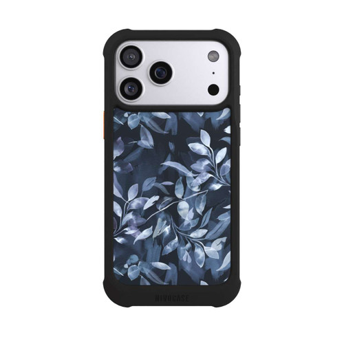 Apple iPhone 17 Pro Max NIVOmax Watercolor Mystic Leaves Navy