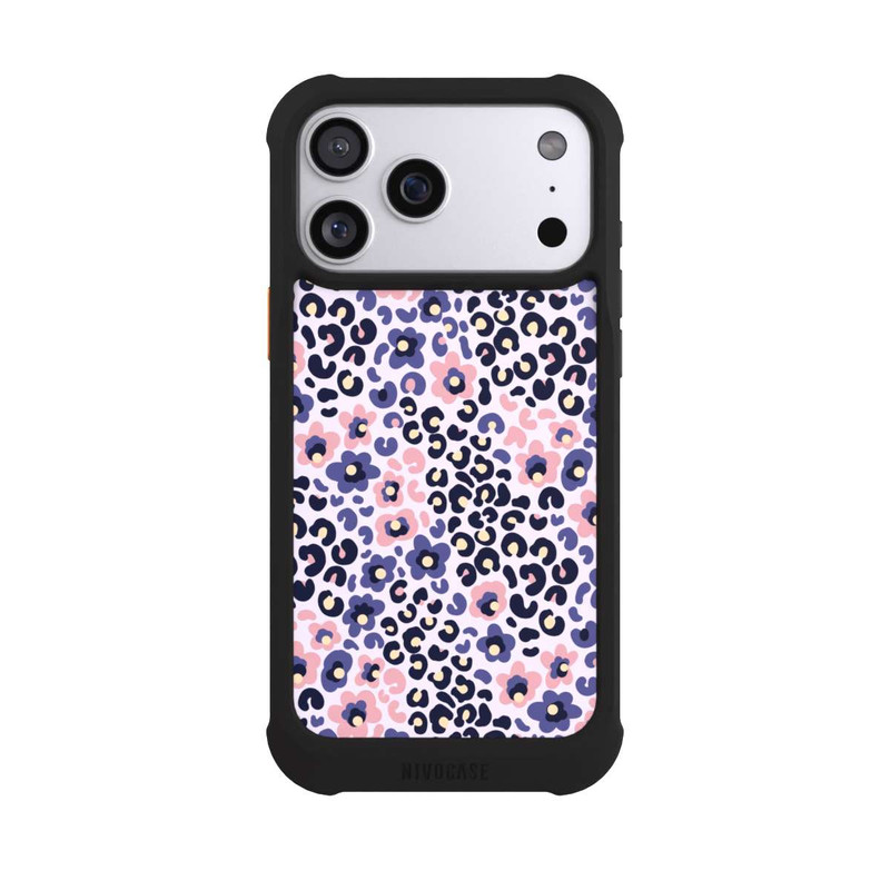 iPhone 17 Pro Max NIVOmax Peau d'animal avec des fleurs 1