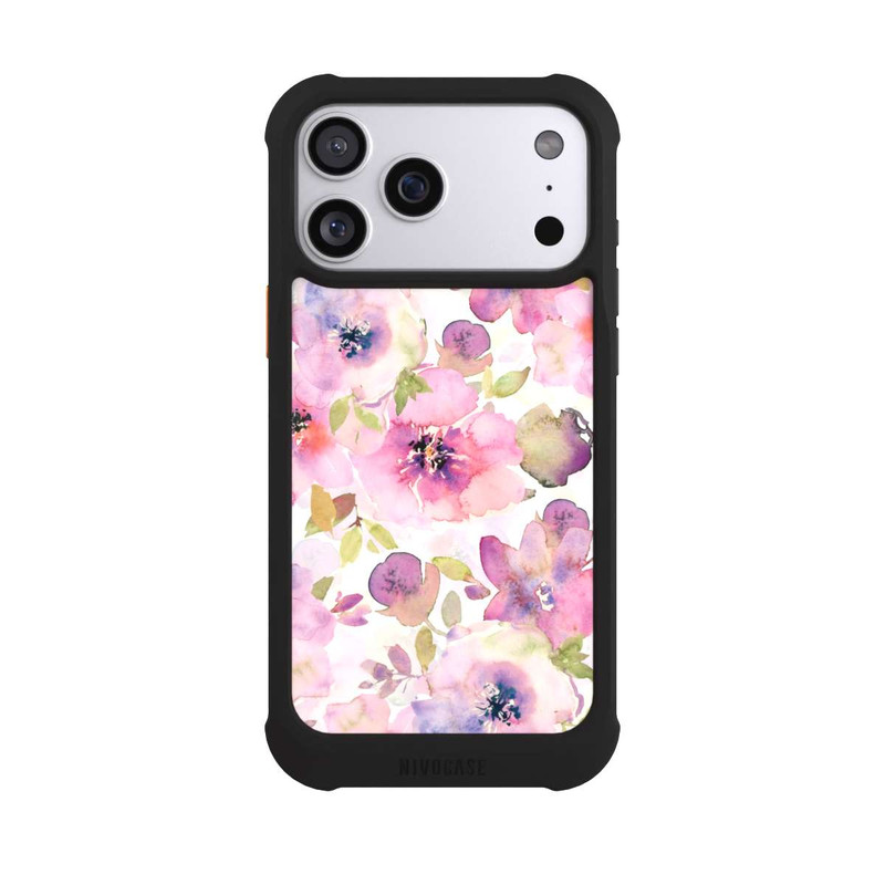 iPhone 17 Pro Max NIVOmax Tapete mit rosa Blumen