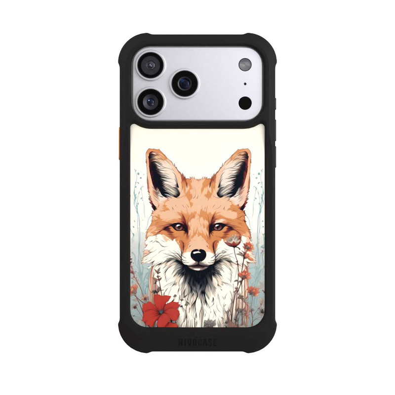 iPhone 17 Pro Max NIVOmax  Fox with Flowers