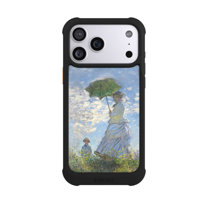 iPhone 17 Pro Max NIVOmax Frau mit Sonnenschirm - Monet