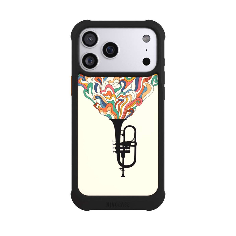 iPhone 17 Pro Max NIVOmax Flügelhorn Jazz bunt