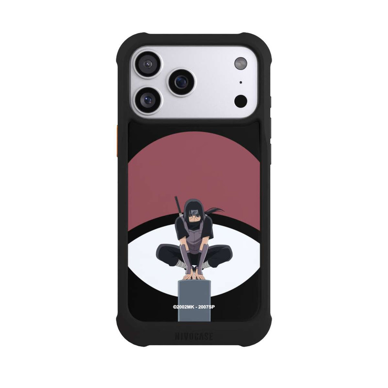 iPhone 17 Pro Max NIVOmax Symbole Itachi Uchiha noir