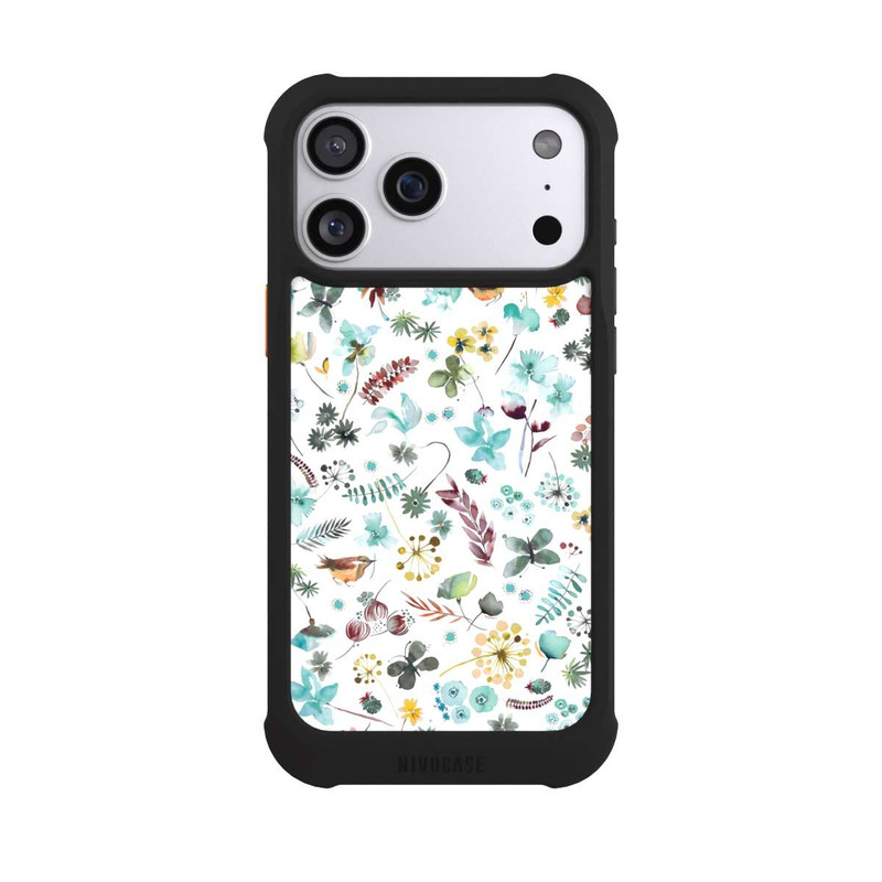 iPhone 17 Pro Max NIVOmax Papillon botanique Nature Bleu