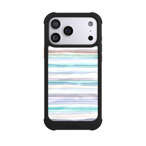Apple iPhone 17 Pro Max NIVOmax Pastellfarbene Streifen Blau