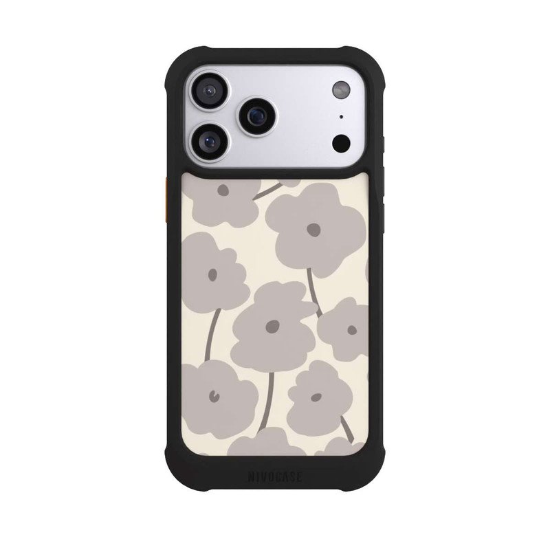 iPhone 17 Pro Max NIVOmax Fleurs minimalistes Beige