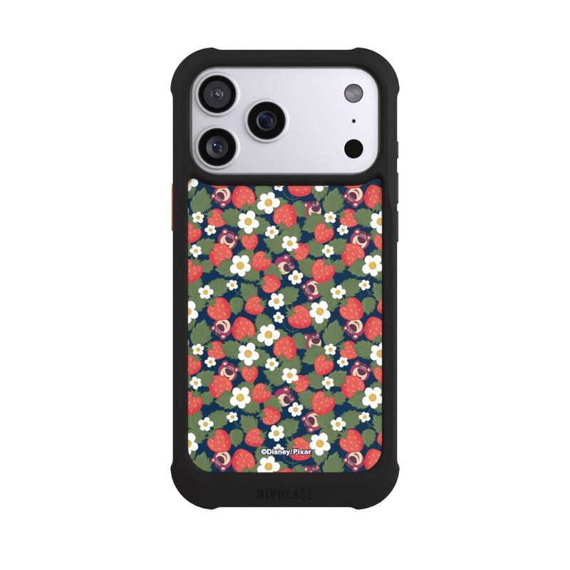 iPhone 17 Pro Max NIVOmax Lotso Toy Story Strawberry Flower Pattern