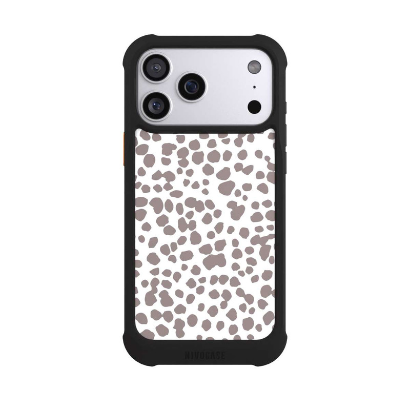 iPhone 17 Pro Max NIVOmax Gepard Muster Braun Weiß