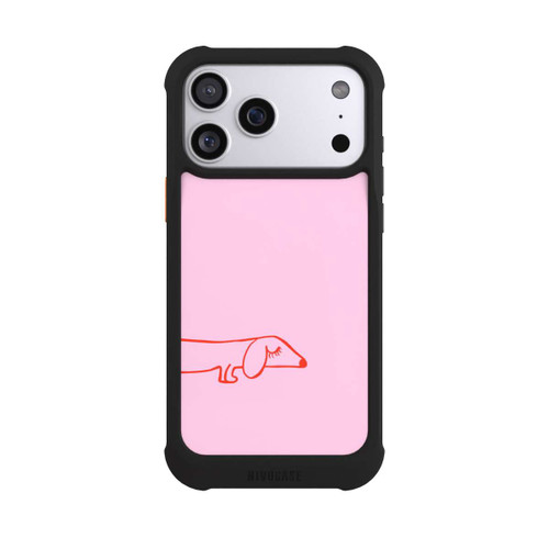 Apple iPhone 17 Pro Max NIVOmax Dachshund Illustration Pink