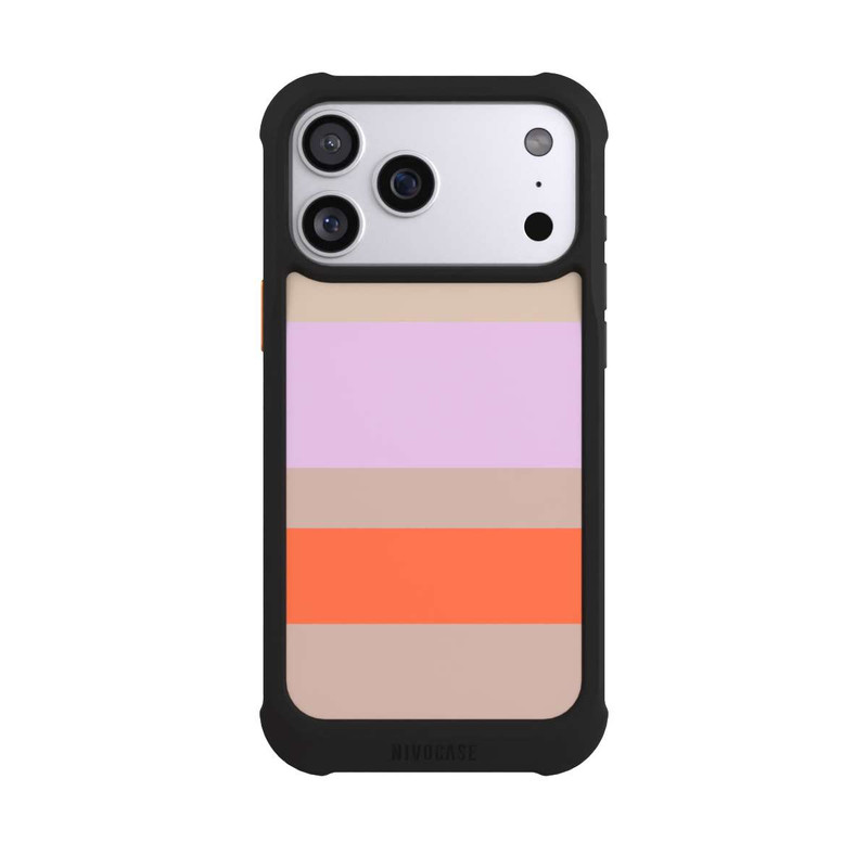 iPhone 17 Pro Max NIVOmax Moca Lila Orange Stripes