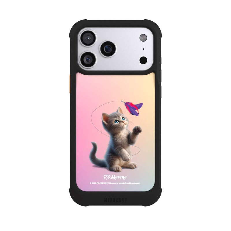 iPhone 17 Pro Max NIVOmax Playing Cat with Feather