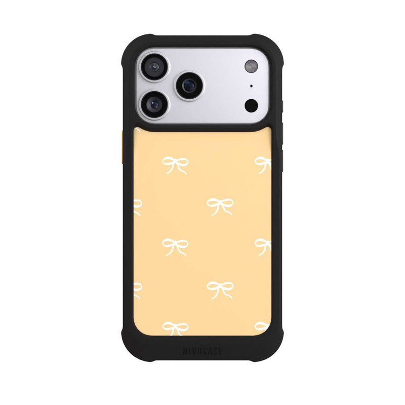 iPhone 17 Pro Max NIVOmax Bow Pattern Yellow