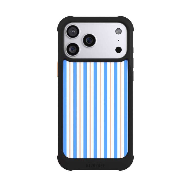 iPhone 17 Pro Max NIVOmax Streifen Blau Beige
