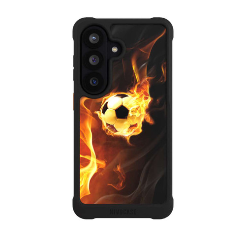 Samsung Galaxy S26 NIVOmax Fußball in Flammen
