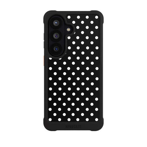 Samsung Galaxy S26 NIVOmax Polka Dots Schwarz und Weiß