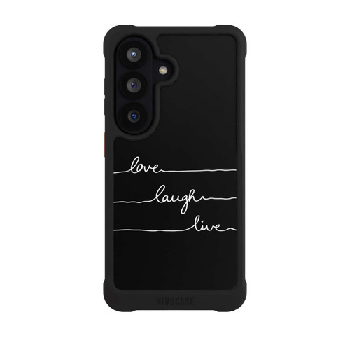 Samsung Galaxy S26 NIVOmax Love Laugh Live weiß/schwarz