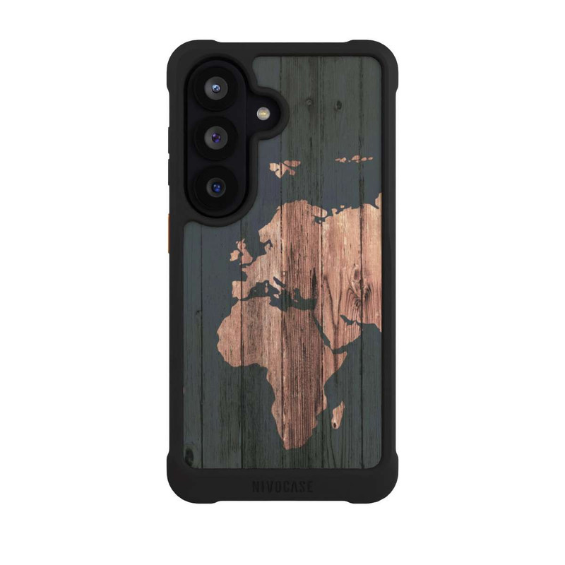 Galaxy S26 NIVOmax Wooden World Map