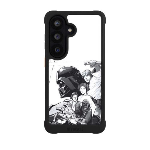 Samsung Galaxy S26 NIVOmax Star Wars Characters - Black and White