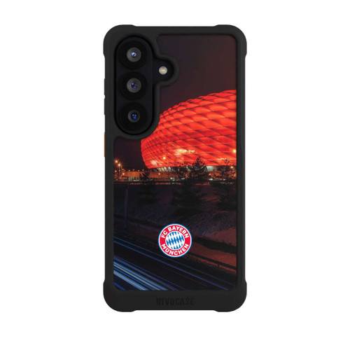 Samsung Galaxy S26 NIVOmax Allianz Arena bei Nacht FCB