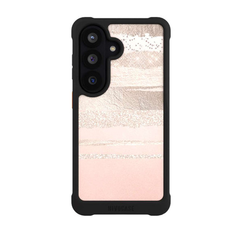 Samsung Galaxy S26 NIVOmax Glitzerschichten (Rosé/Silver) Glitterlook