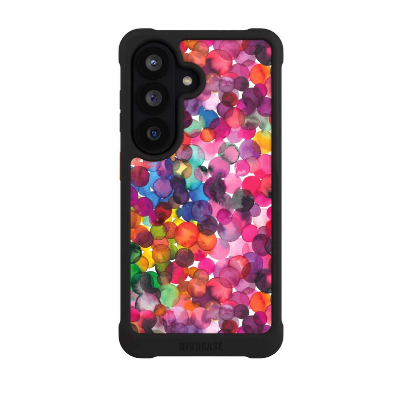 Galaxy S26 NIVOmax Überlappende Aquarellpunkte