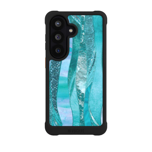 Samsung Galaxy S26 NIVOmax glamouröser Glitzerlook blau