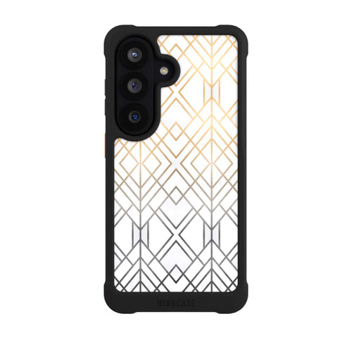 Samsung Galaxy S26 NIVOmax Gold und Grauer Geo Golddruck