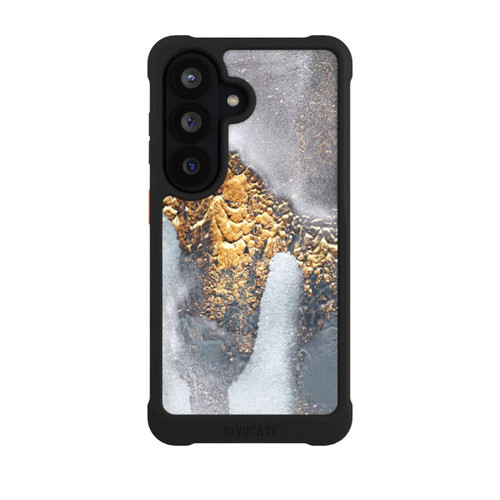 Samsung Galaxy S26 NIVOmax Beton-Gold-Glitzerlook