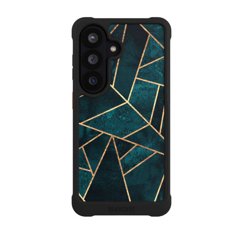 Samsung Galaxy S26 NIVOmax Tief Blaugrün Stein Gold Druck