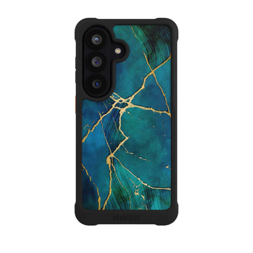 Samsung Galaxy S26 NIVOmax Mineral glamour blue gold look