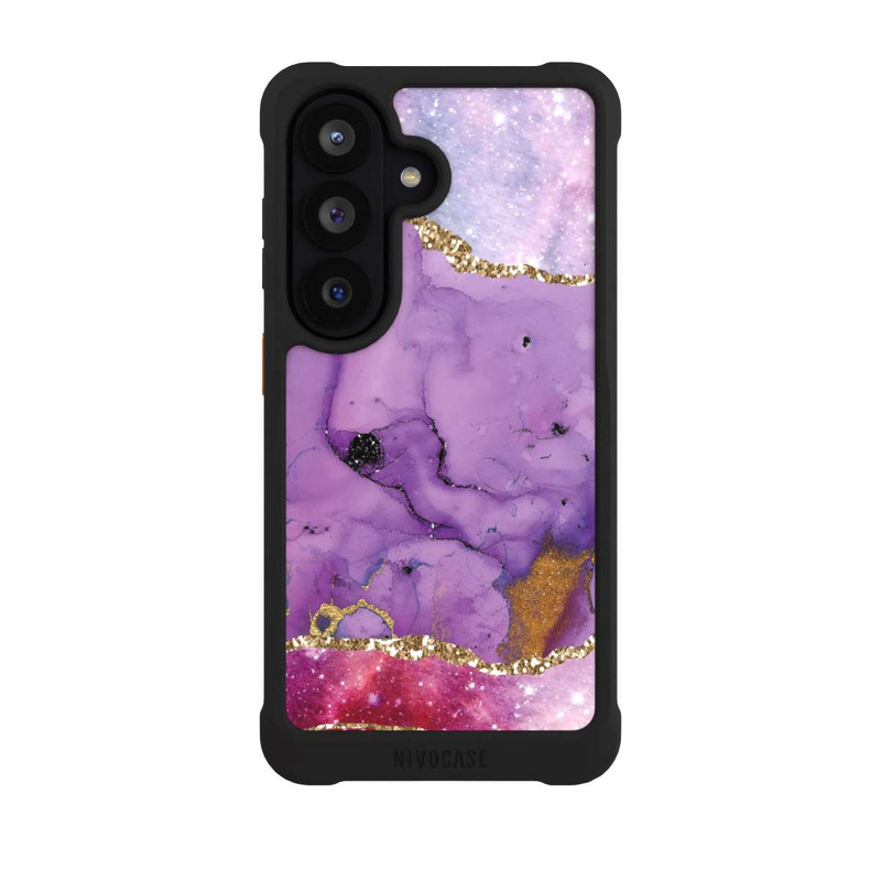 Galaxy S26 NIVOmax Purple Galaxy Glamour Marble