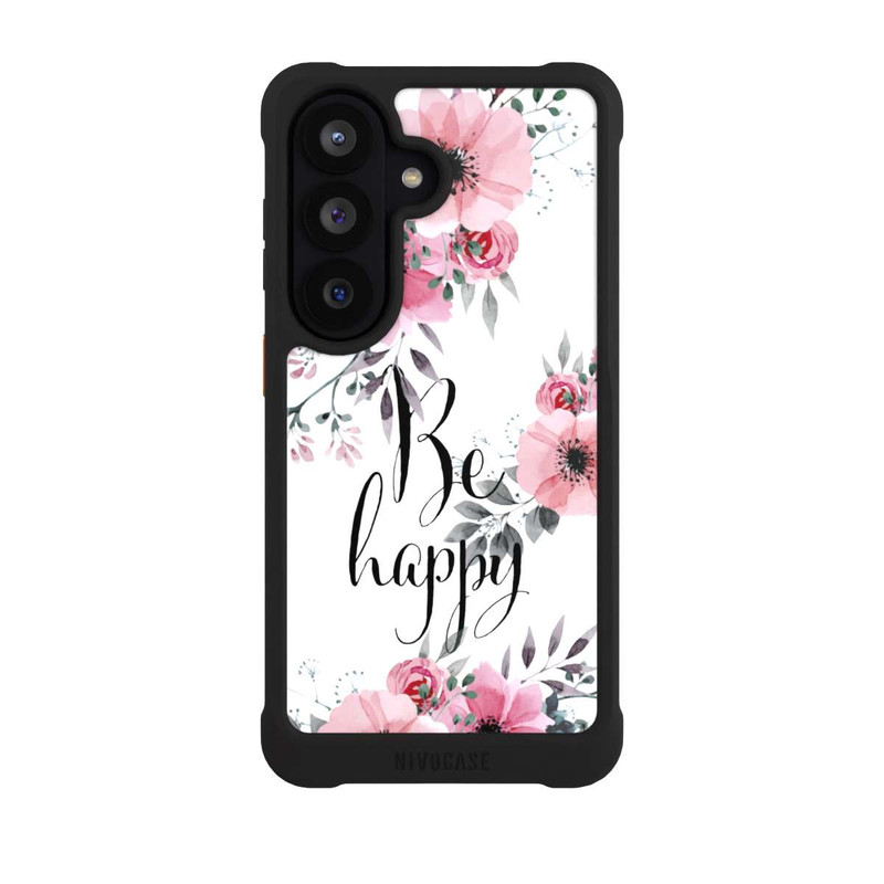 Galaxy S26 NIVOmax Be Happy Blumen