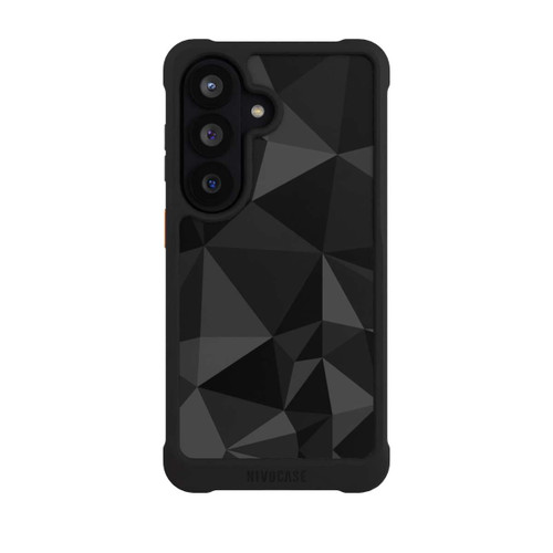 Samsung Galaxy S26 NIVOmax Polygonmuster schwarz