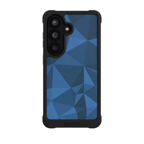 Samsung Galaxy S26 NIVOmax Polygon Pattern Blue